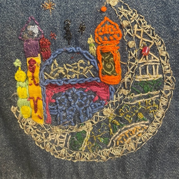 Embroidered Denim Jacket - Picture 4 of 14